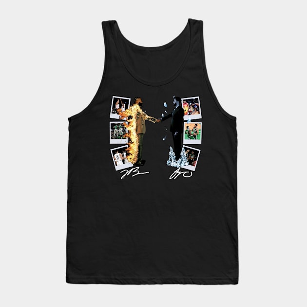 Jaylen Brown and Jayson Tatum Fire and Ice Vintage Tank Top by rattraptees